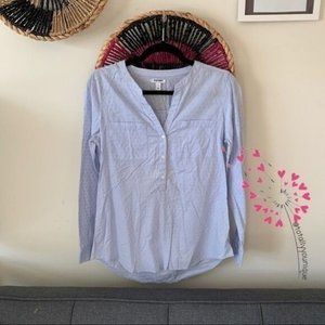 Old Navy Confetti Speckled Button Up Blouse